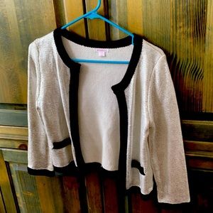 Dressy silver and black blazer